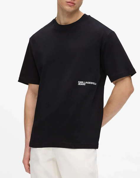 KARL LAGERFELD KLJ RELAXED GRADIENT LOGO TEE