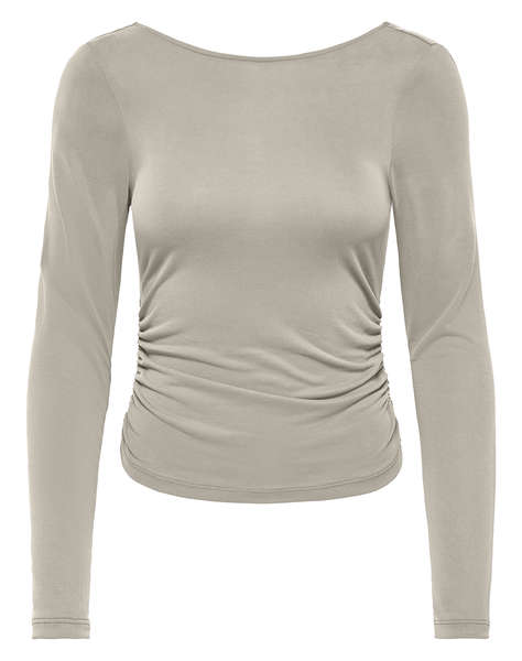ONLY ONLFREE L/S DEEP RUCHING TOP JRS