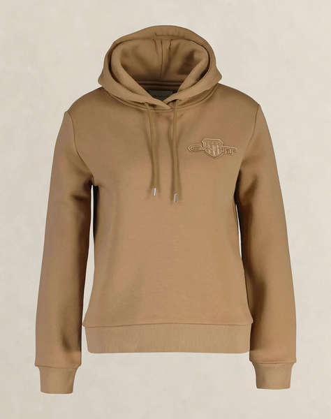 GANT СУИТШЪРТ С ДЪЛЪГ РЪКАВ REG TONAL SHIELD HOODIE