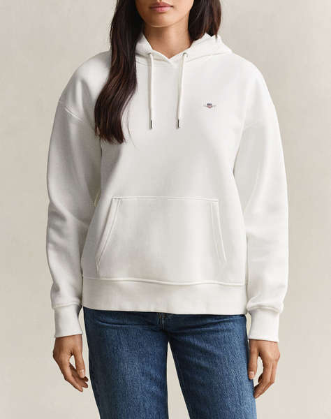 GANT СУИТШЪРТ С ДЪЛЪГ РЪКАВ SHIELD HOODIE
