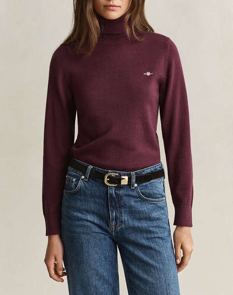 GANT ПУЛОВЕР С ДЪЛЪГ РЪКАВ WOOL COTTON TURTLENECK