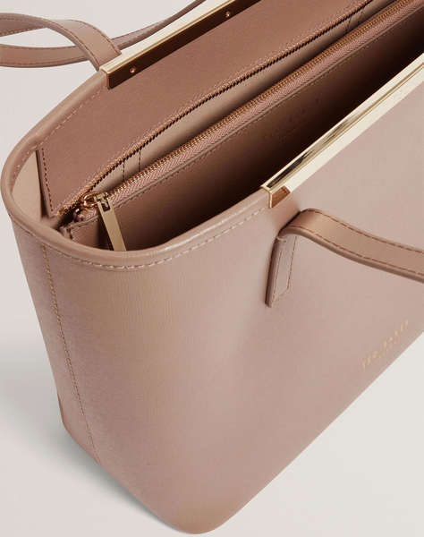 TED BAKER HAYLEYZ Saffiano Leather Small Shopper Bag