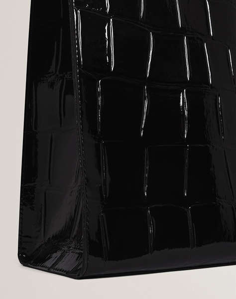 TED BAKER VANNDA Croc Effect Large Icon Bag