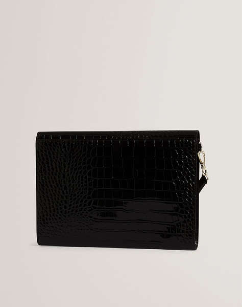 TED BAKER WESSLIE Croc Effect Icon Envelope Pouch