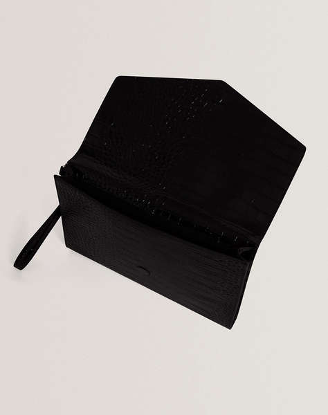 TED BAKER WESSLIE Croc Effect Icon Envelope Pouch