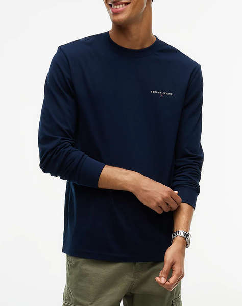 TOMMY JEANS TJM SLIM CHEST LINEAR LS TEE EXT
