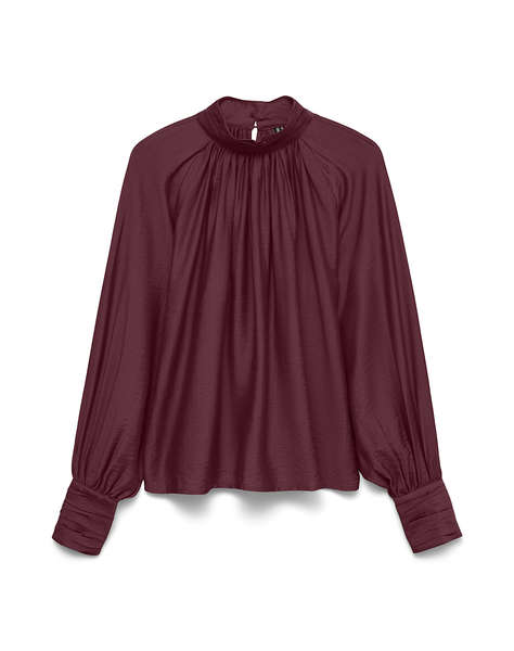 VERO MODA VMCHARM LS HIGHNECK TOP WVN BOO