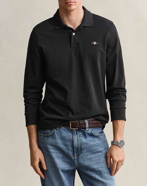 GANT БЛУЗА С ДЪЛГИ РЪКАВИ REG SHIELD LS PIQUE RUGGER