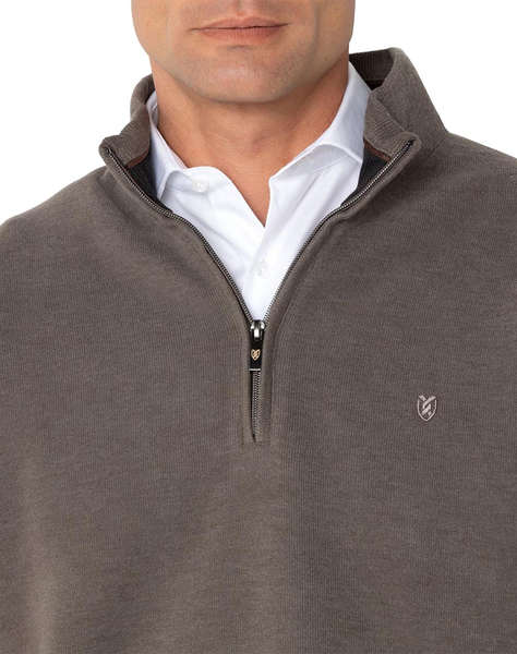 THE BOSTONIANS ПАМУЧЕН СУИТШЪР HALF ZIP REGULAR FIT