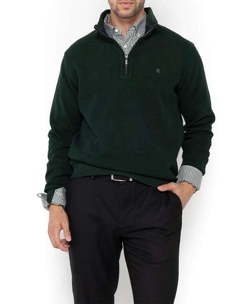 THE BOSTONIANS ПАМУЧЕН СУИТШЪР HALF ZIP REGULAR FIT