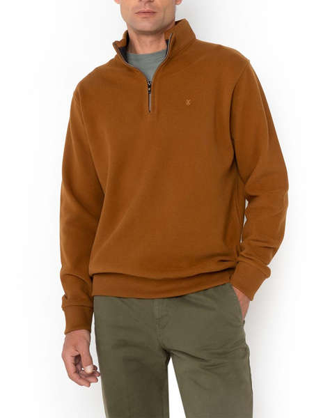 THE BOSTONIANS ПАМУЧЕН СУИТШЪР HALF ZIP REGULAR FIT
