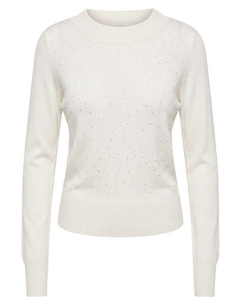 ONLY ONLNEW SOLITA LS STONE O-NECK CS KNT