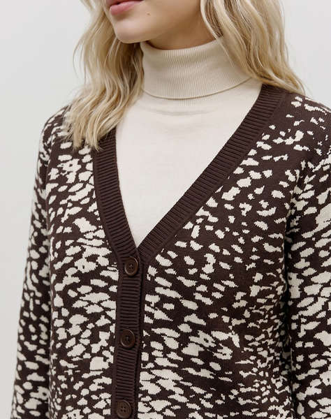 VERO MODA VMARIA ART LS V-NECK CARDIGAN REP