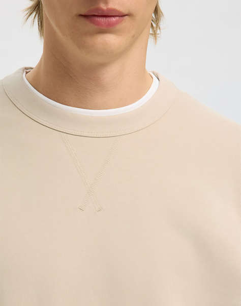 SELECTED SLMRELAXLUKE LS SWEAT CREW NECK NOOS