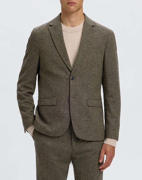 SELECTED SLMSLIM-REED WOOL BLZ NOOS