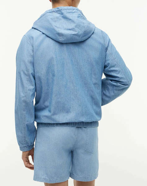 TOMMY HILFIGER CHAMBRAY HOODED JACKET