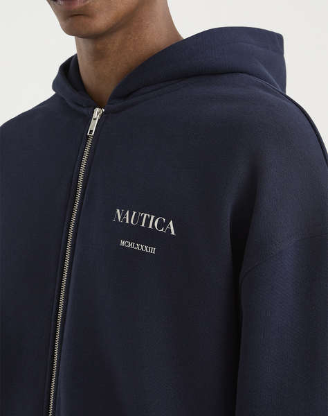 NAUTICA ЖИЛЕТКА СУИТШЪРТ ДЪЛЪГ РЪКАВ Rylo FZ Hoodie