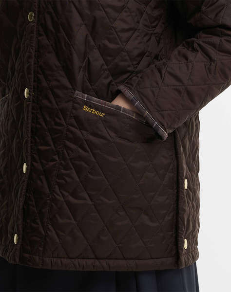 BARBOUR BARBOUR ICONS TARTAN COLLAR MODERN LIDDESDALE QUILTED JACKET