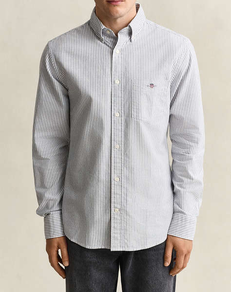 GANT РИЗА ДЪЛЪГ РЪКАВ REG OXFORD BANKER STRIPE SHIRT