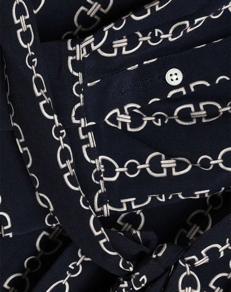 GANT РОКЛЯ PRINTED FLUID LS SHIRT DRESS