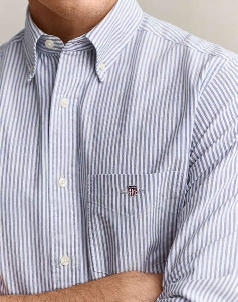 GANT РИЗА ДЪЛЪГ РЪКАВ REG OXFORD BANKER STRIPE SHIRT