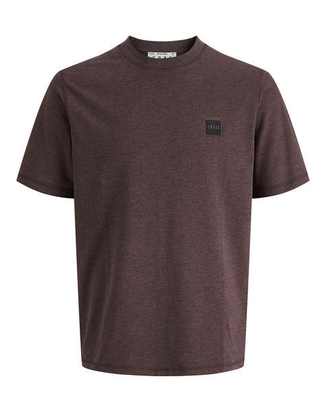 JACK&JONES JCOFUSION BRANDING MELANGE TEE SS CN