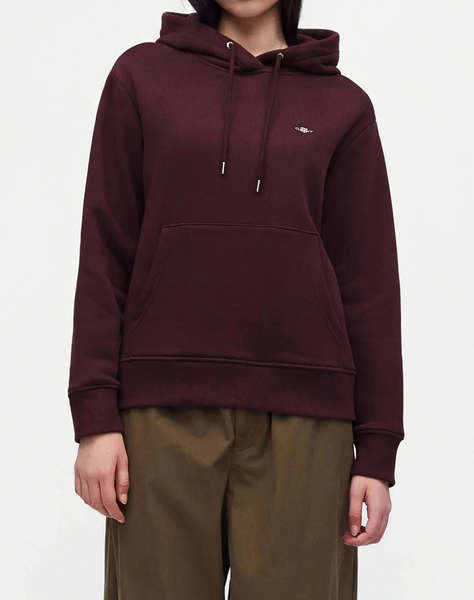 GANT СУИТШЪРТ С ДЪЛЪГ РЪКАВ SHIELD HOODIE