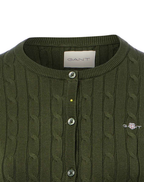 GANT ЖИЛЕТКА ПЛЕТЕНА STRETCH COTTON CABLE CARDIGAN