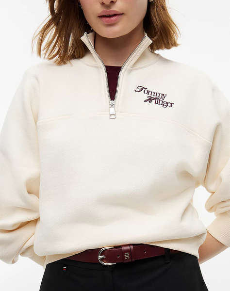 TOMMY HILFIGER SCRIPT REG MK-NK HALF ZIP SWT