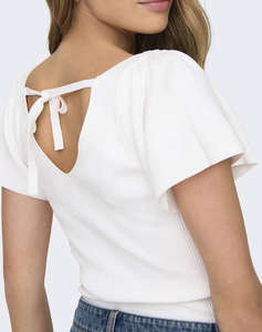 ONLY ONLLEELO S/S BACK PULLOVER KNT NOOS