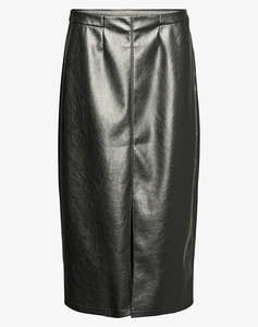 VERO MODA VMCAMILLA COATED MIDI SKIRT
