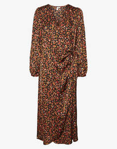 VERO MODA VMRUBIA L/S 7/8 WRAP DRESS WVN BTQ GA