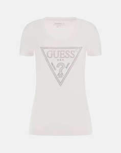 GUESS SS CN SHINY TRIANGLE TEE WOMENS T-SHIRT
