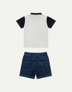 GUESS SET SS T-SHIRT+KNITDENIM SHORT ДЕТСКИ КОМПЛЕКТ BOY