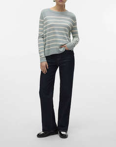 VERO MODA VMNOVA LS O-NECK PULLOVER GA NOOS