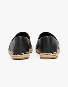 TOMMY HILFIGER TH LOGO LEATHER ESPADRILLE