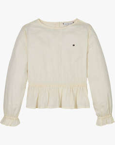 TOMMY HILFIGER DOBBY BLOUSE LS