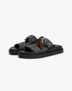 TOMMY HILFIGER LEATHER SPORTY MULE