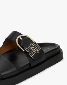 TOMMY HILFIGER LEATHER SPORTY MULE