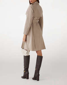 GUESS JENNY PU DETAILS TRENCH WOMENS JACKET