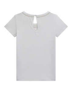 GUESS SS T-SHIRT W/PEARLS_CEREMONY ДЕТСКА ТЕНИСКА GIRL