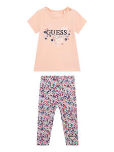 GUESS SET SS T-SHIRT+LEGGINGS ДЕТСКИ КОМПЛЕКТ GIRL