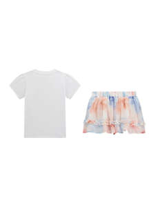 GUESS SET SS T-SHIRT+CHIFFON SKIRT ДЕТСКИ КОМПЛЕКТ GIRL
