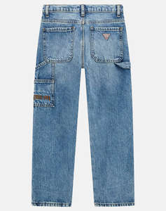 GUESS RIGID DENIM WORKER FIT PANTS ДЕТСКИ ПАНТАЛОН BOY