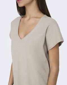ONLY ONLASIA S/S V-NECK TOP CC JRS
