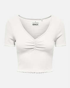 ONLY ONLBETTY LIFE S/S V-NECK TOP CC JRS