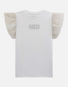 GUESS SS T-SHIRT W/MESH_CEREMONY ДЕТСКА ТЕНИСКА GIRL