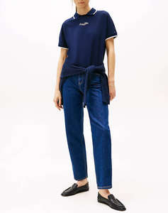 TOMMY HILFIGER SCRIPT CREW-NK POLO SS