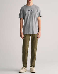 GANT TROUSERS SLIM TWILL CHINOS
