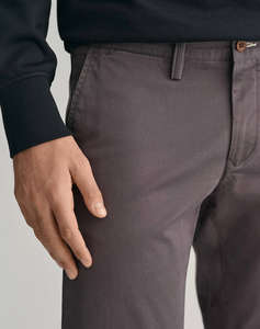GANT TROUSERS SLIM TWILL CHINOS